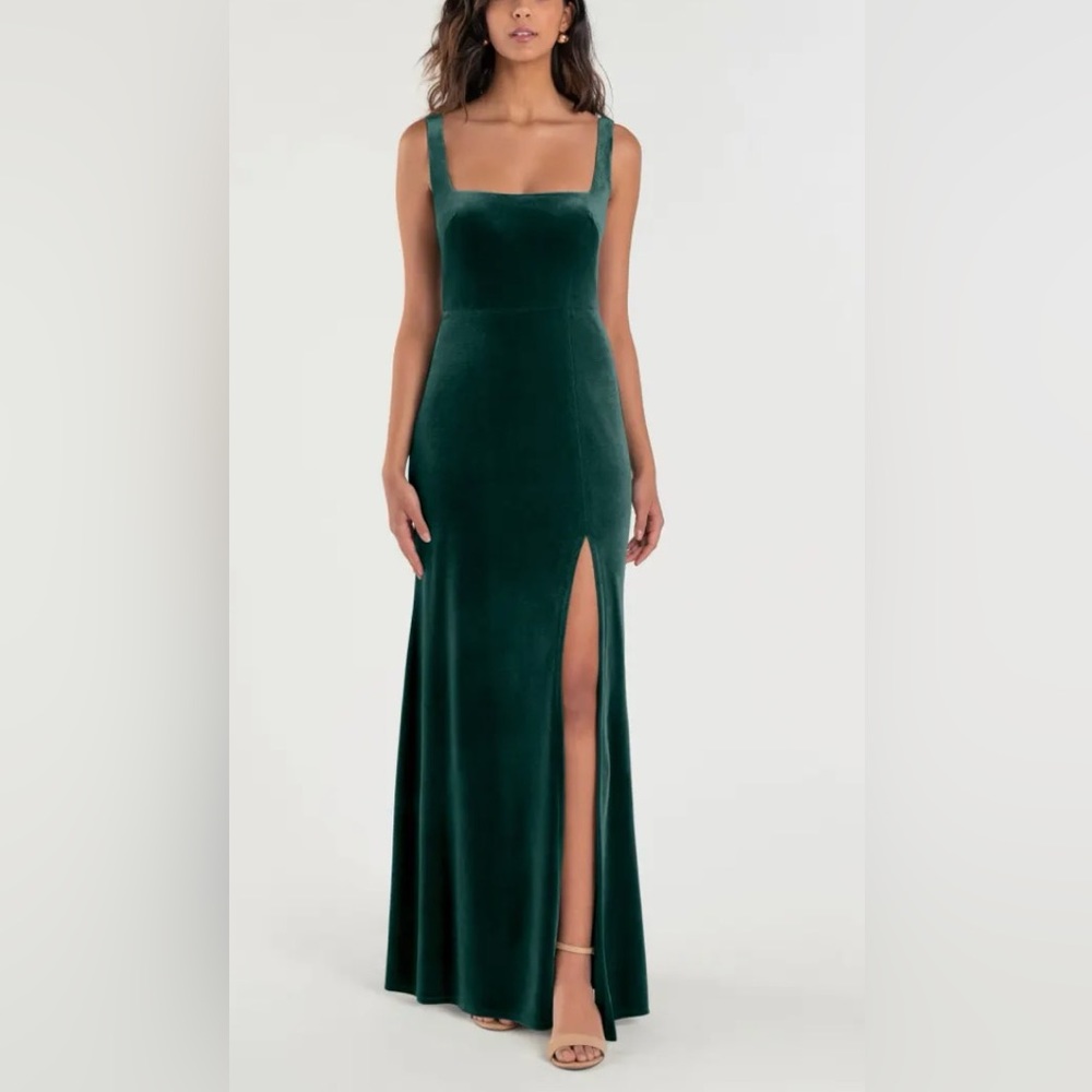 Jenny Yoo Mara Dress Emerald Sz 4